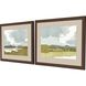 Landscapes Collection Flat Profile With Distressed Dark Wood. Framed Art