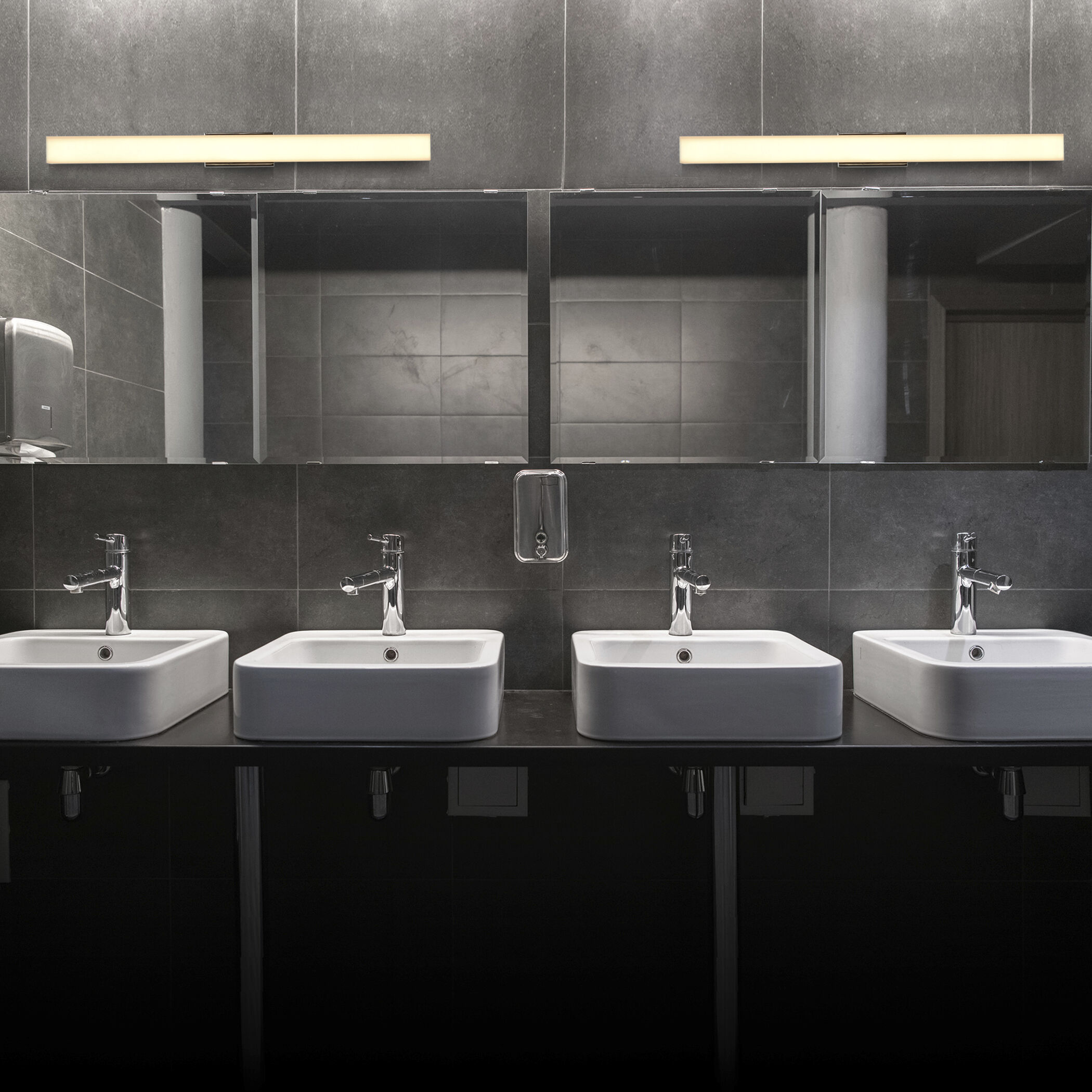 Procyon 24 inch Chrome Bathroom Vanity Light Wall Light in Polished Chrome