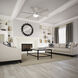 Georgetown 52 inch Fresh White with Light Gray Oak Blades Ceiling Fan