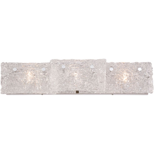 Caramico 3 Light 27 inch Chrome Vanity Light Wall Light