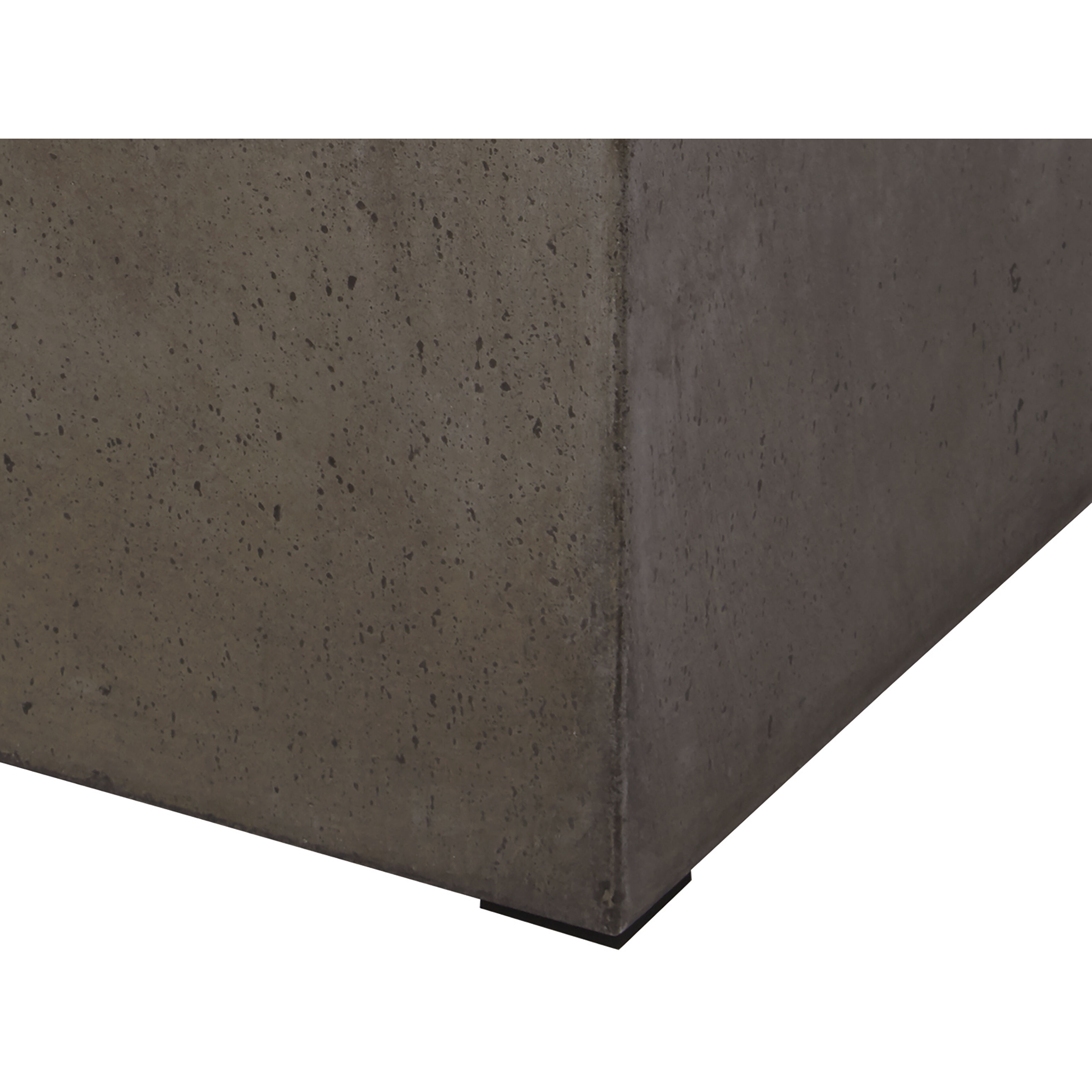 Cubo 18 inch Polished Concrete Accent Stool