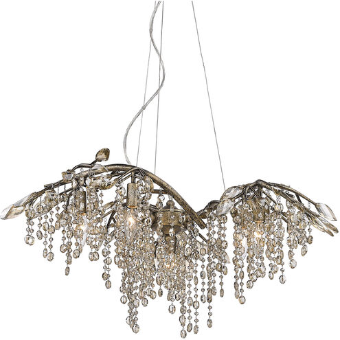 Autumn Twilight 6 Light 31 inch Mystic Gold Chandelier Ceiling Light, Large