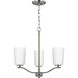 Adley 3 Light 18.12 inch Brushed Nickel Semi-Flush Convertible Light Ceiling Light