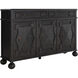 Ezekiel 67 X 18 inch Cerused Forest Black and Antique Bronze Sideboard