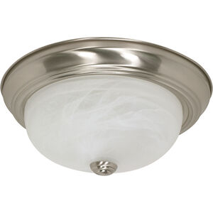 Brentwood 2 Light 13 inch Brushed Nickel Flush Mount Ceiling Light