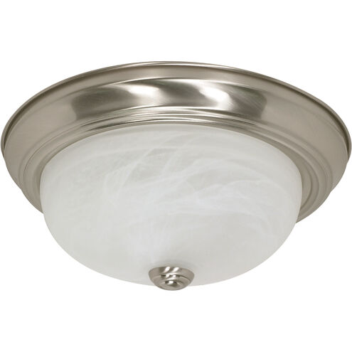 Brentwood 2 Light 13 inch Brushed Nickel Flush Mount Ceiling Light
