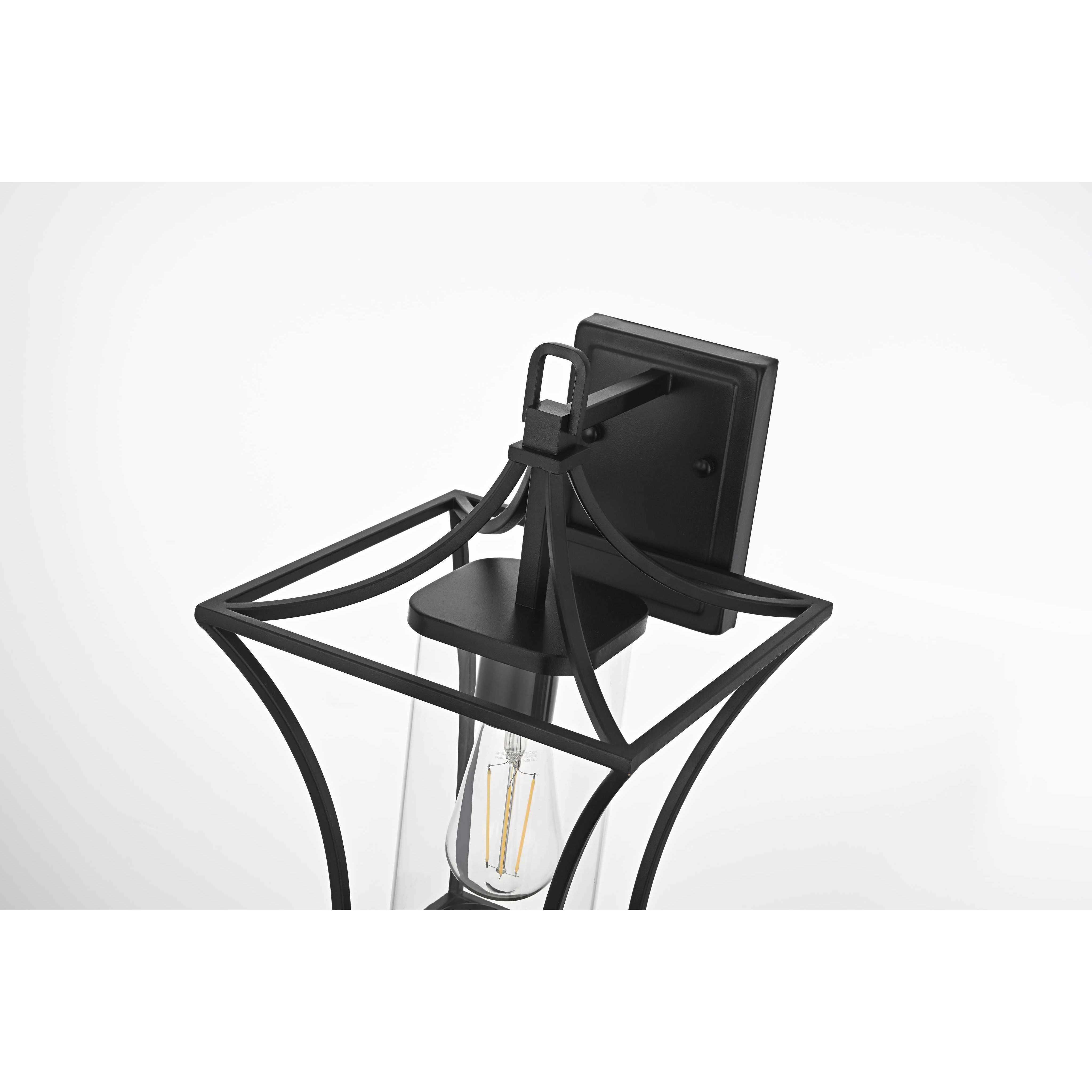 Belgrade 1 Light 18.5 inch Black Outdoor Wall Sconce