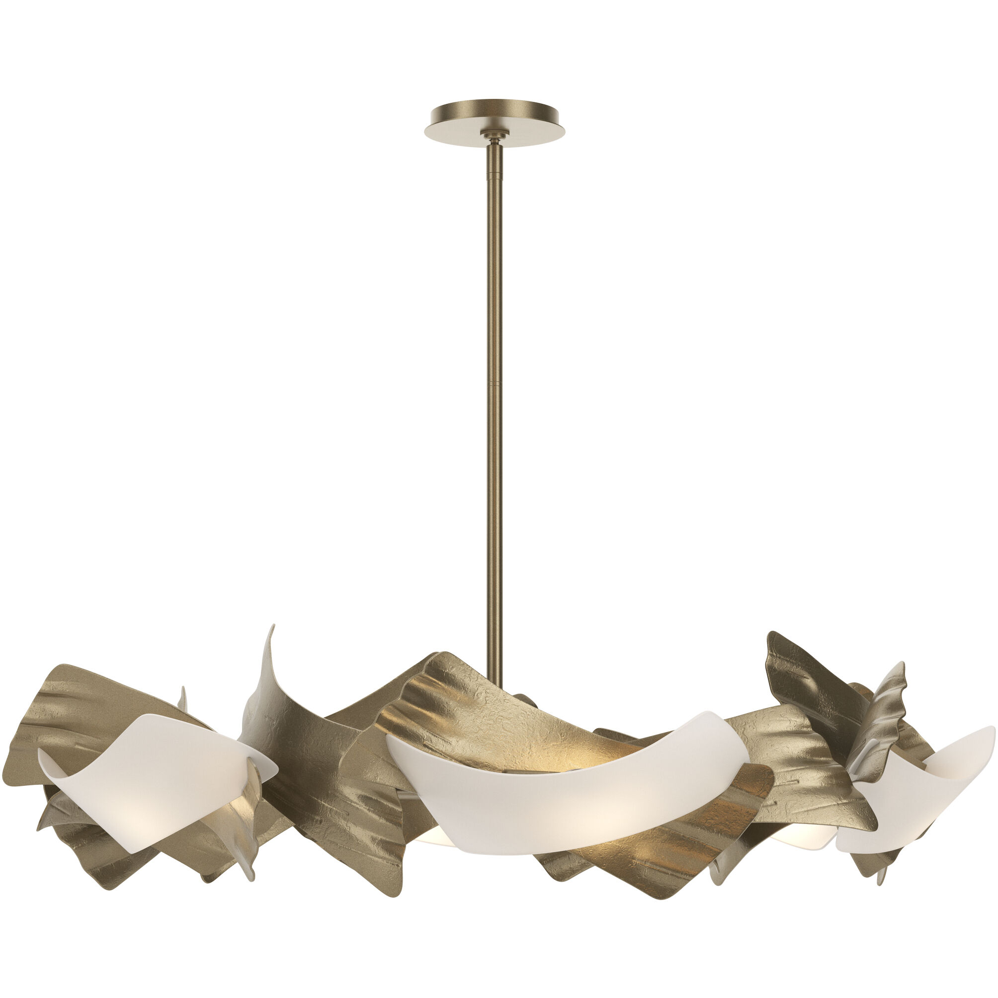 Crest 6 Light 37.8 inch Soft Gold Circular Pendant Ceiling Light