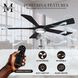 Atlas Irene-5HLK 42 inch Barnwood Tone with Matte Black Blades Ceiling Fan in Barn Wood, Flush Mounted