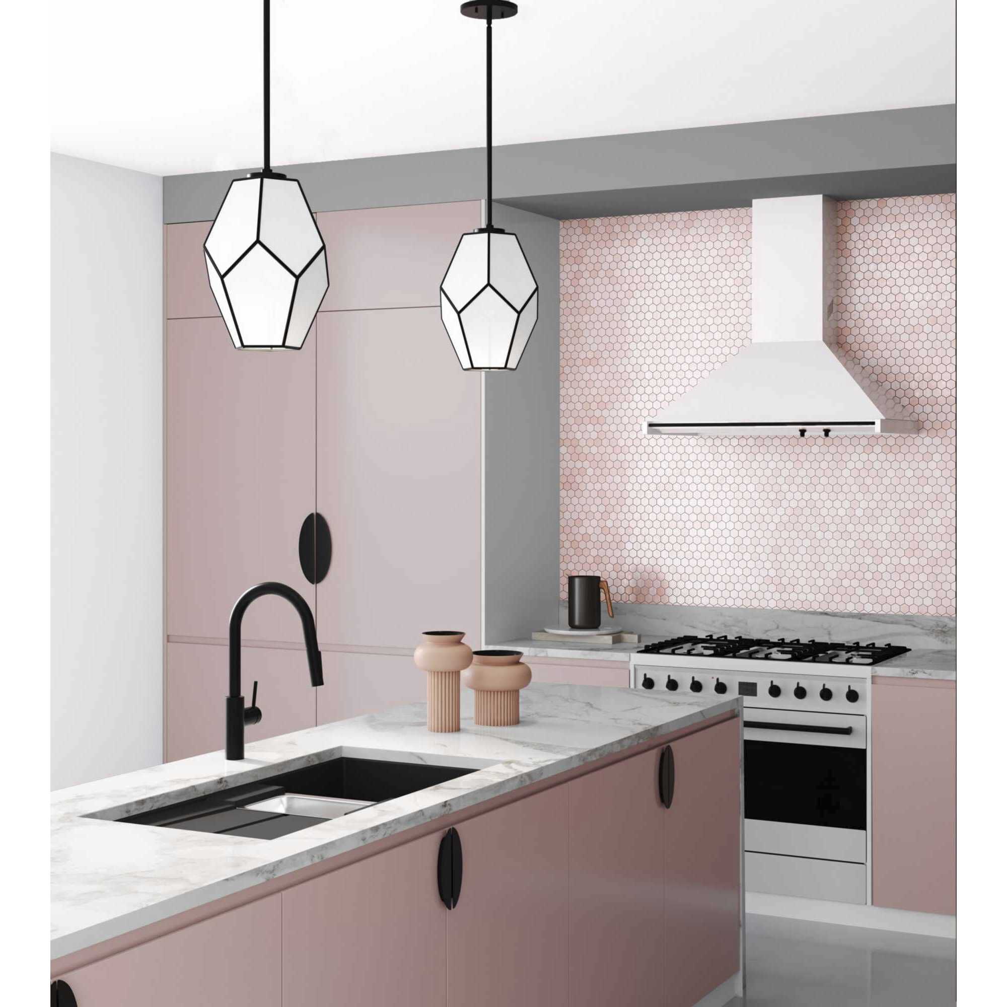 Latham 1 Light 9 inch Matte Black Pendant Ceiling Light