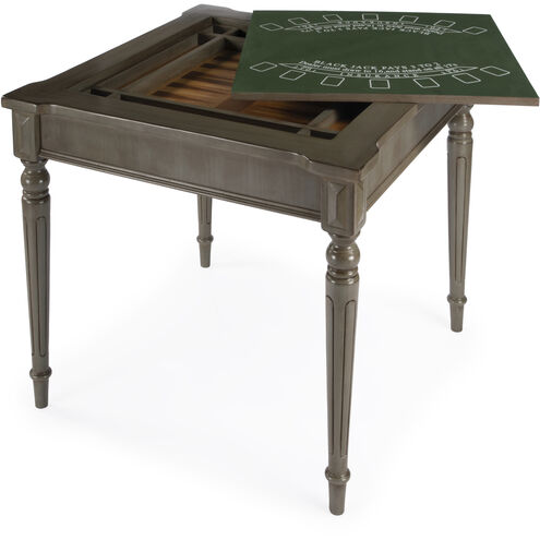 Masterpiece Vincent  36 X 36 inch Silver Satin Game Table