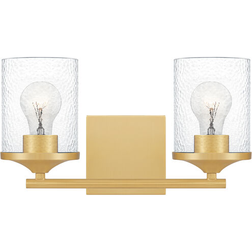 Quoizel Abner 2 Light 14 inch Aged Brass Bath Light Wall Light ABR8614AB - Open Box