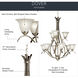 Dover 9 Light 27.75 inch Brushed Nickel Chandelier 2 Tier Ceiling Light