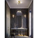 Lane LED 20 inch Light Antique Brass Flush Mount Ceiling Light