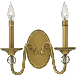 Eleanor LED 13 inch Heritage Brass Indoor Wall Sconce Wall Light