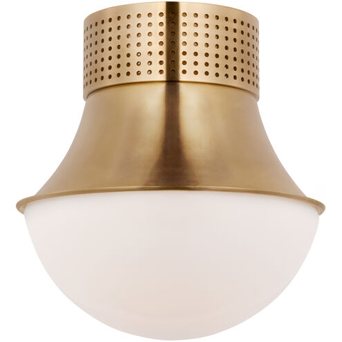 Kelly Wearstler Precision LED 8.75 inch Antique-Burnished Brass Flush Mount Ceiling Light