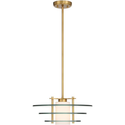 Newell 1 Light 20 inch Warm Brass Pendant Ceiling Light