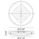 Zane LED 15.63 inch Matte Black Flush Mount Ceiling Light