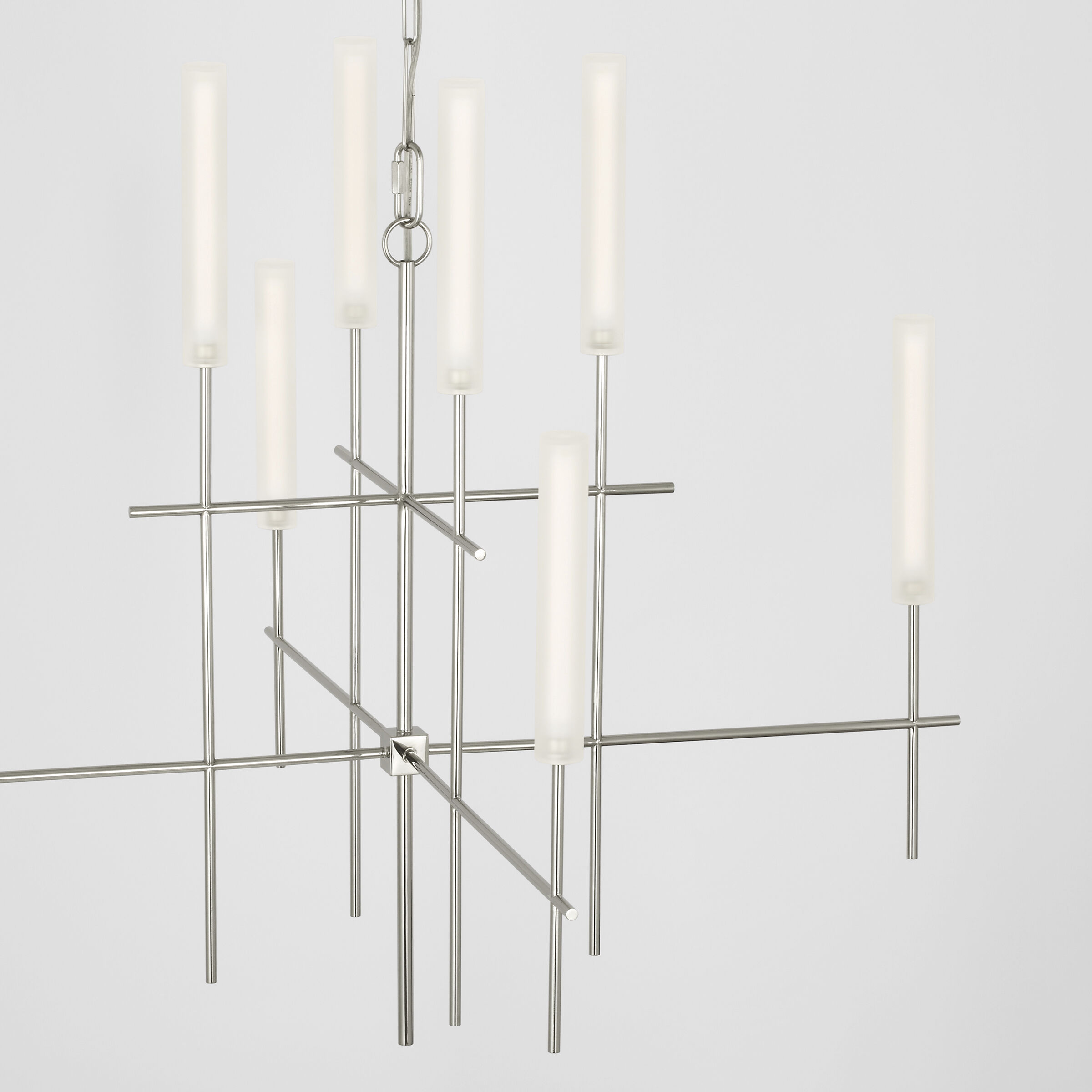 Ian K. Fowler Fay LED 32 inch Polished Nickel Chandelier Ceiling Light