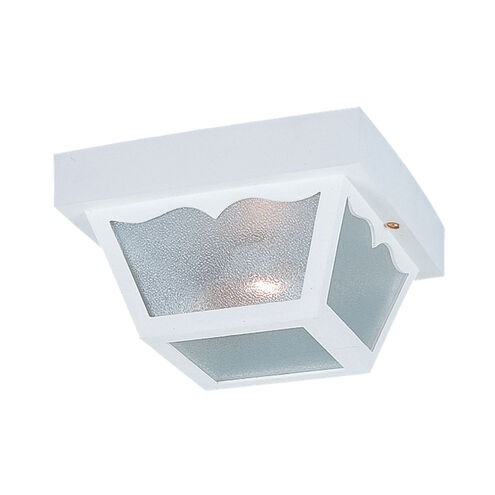 Outdoor Ceiling 2 Light 10.25 inch White Outdoor Ceiling Flush Mount
