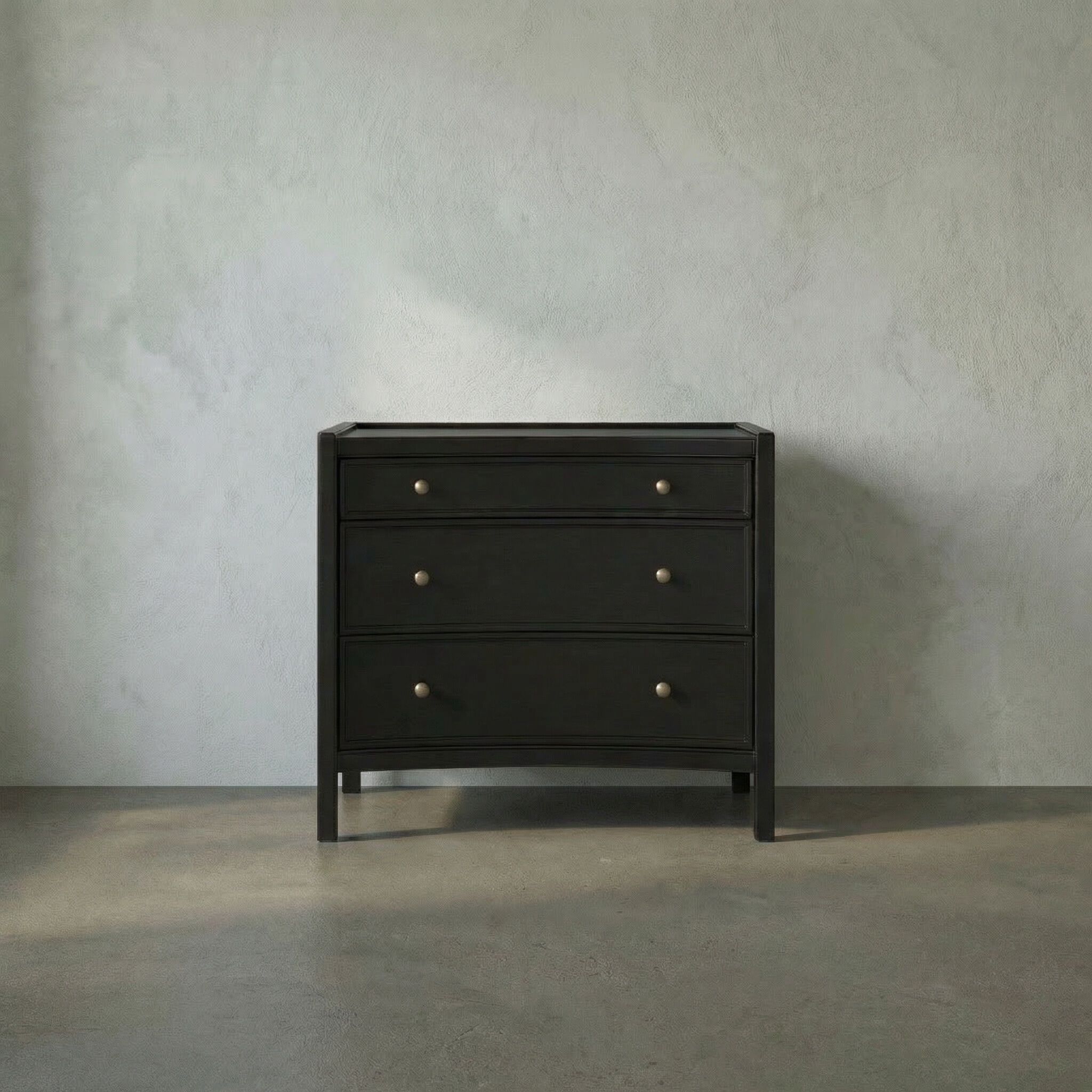 Hampton 36 X 30 inch Hand Rubbed Black Side Table