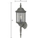 Hawthorne 1 Light 26 inch Painted Bronze Outdoor Sconce