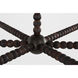C&M by Chapman & Myers Fiona 6 Light 50 inch Aged Iron Chandelier Ceiling Light in Standard
