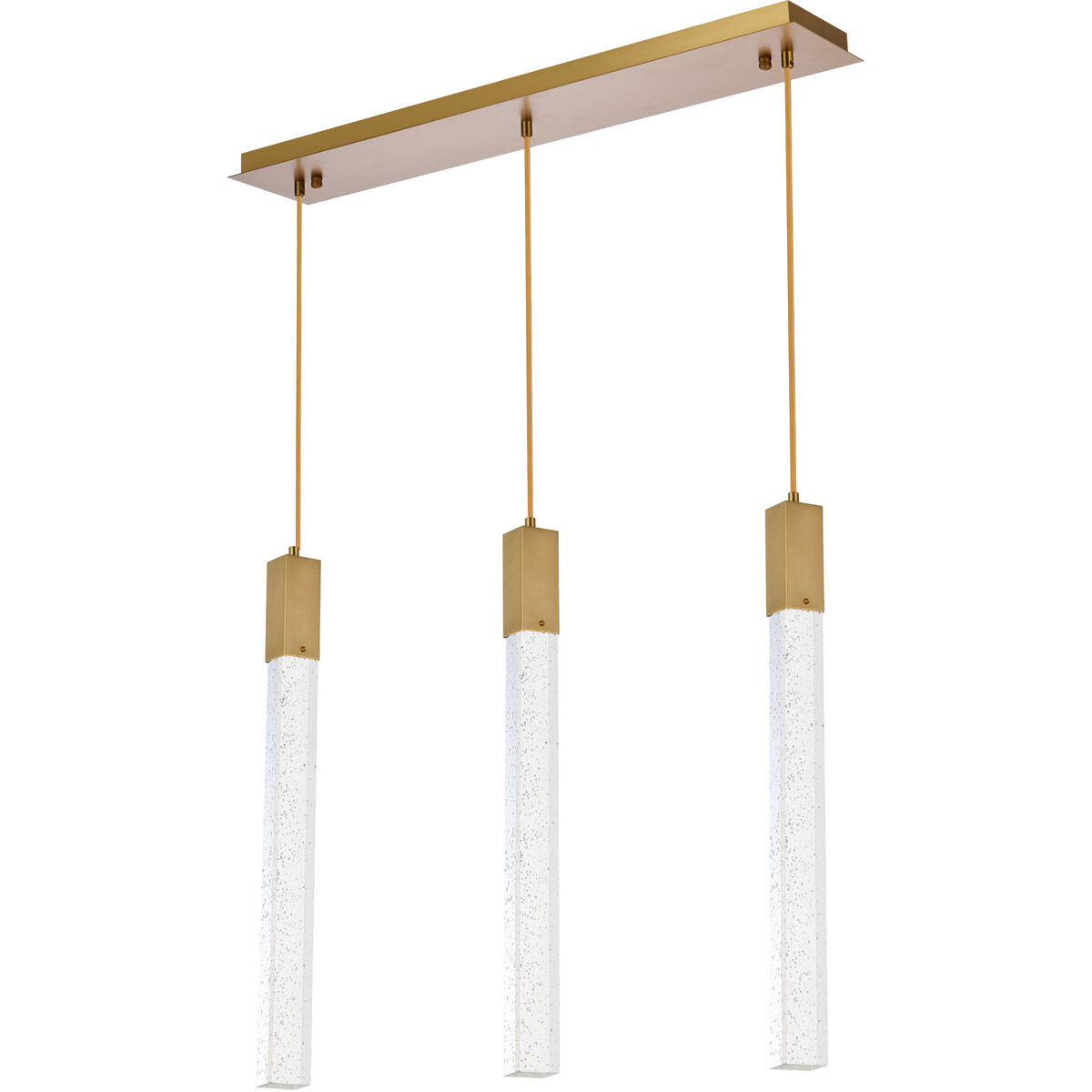 Weston 3 Light 32 inch Satin Gold Pendant Ceiling Light