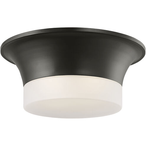 AH by Alexa Hampton Sina 2 Light 14.75 inch Aged Iron Flush Mount Ceiling Light