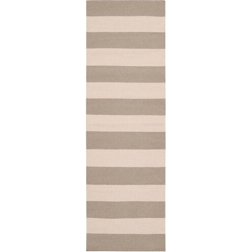 Frontier 96 X 30 inch Gray and Neutral Runner, Wool