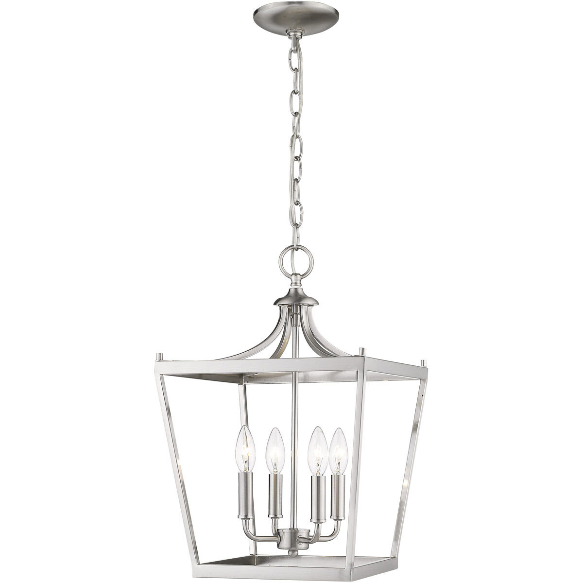 Kennedy 4 Light 13 inch Satin Nickel Chandelier Ceiling Light