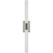 Chapman & Myers Hawthorne LED 2.5 inch Polished Nickel Double Bath Light Wall Light