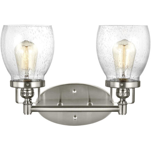 Belton 2 Light 15 inch Brushed Nickel Wall Bath Fixture Wall Light