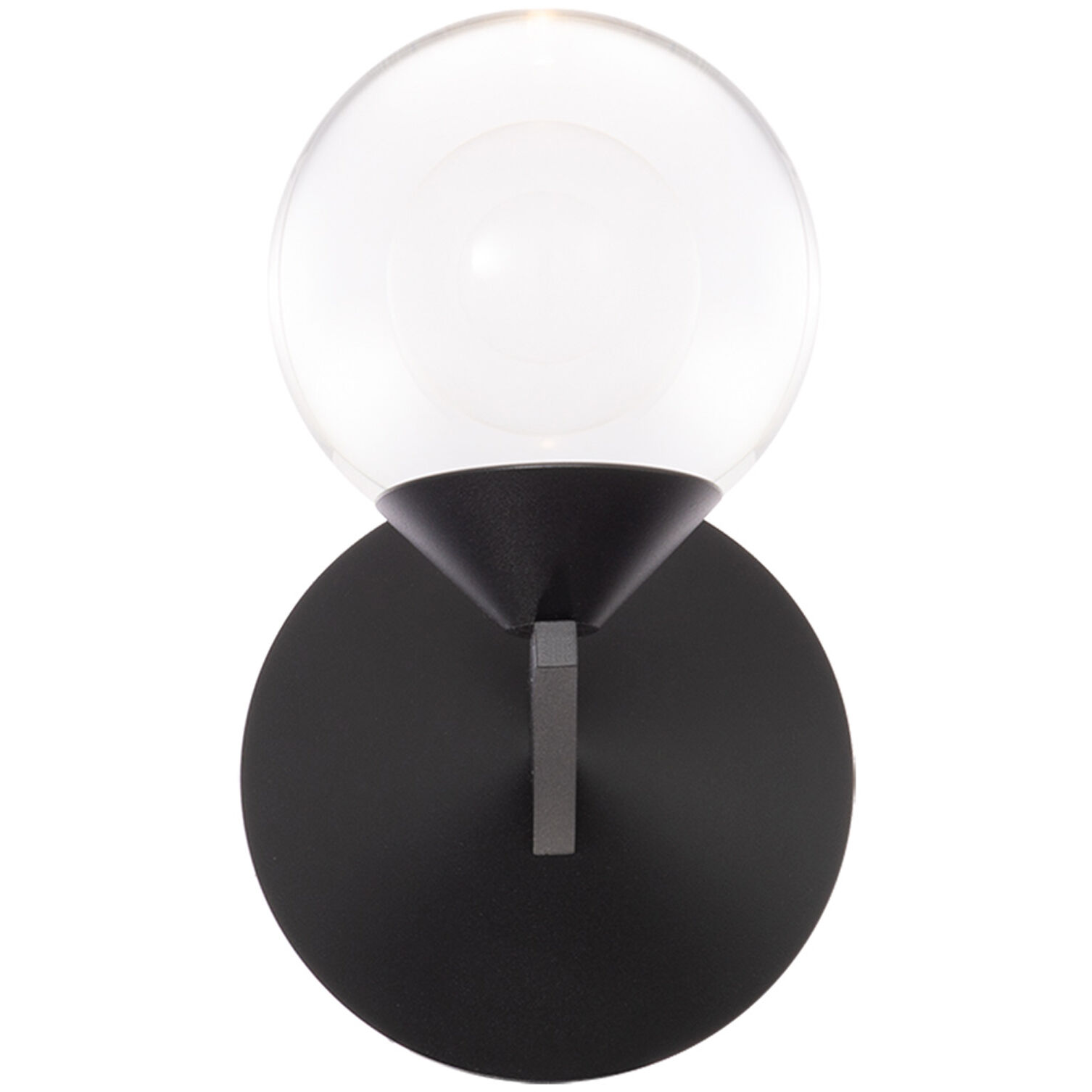 Double Bubble Wall Sconce Wall Light in 6in., Black