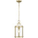 Payton 1 Light 7.25 inch Brushed Champagne Brass Pendant Ceiling Light