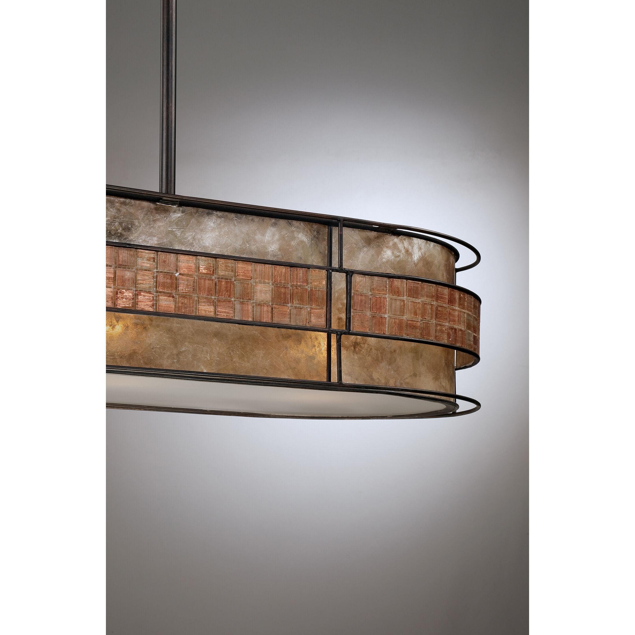 Laguna 3 Light 37 inch Renaissance Copper Island Light Ceiling Light, Naturals