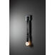 Art & Alchemy SNAPS LED 5.5 inch White Sconce Wall Light in Black Leather with Alabaster