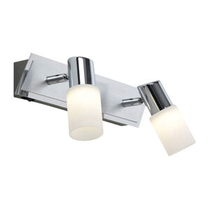 Dallas 2 Light 3 inch Brushed Aluminum Wall Sconce Wall Light