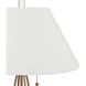 Mizner 28.75 inch 7 watt Antique Brass and Clear Table Lamp Portable Light