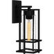 Damien 1 Light 15 inch Earth Black Outdoor Wall Lantern