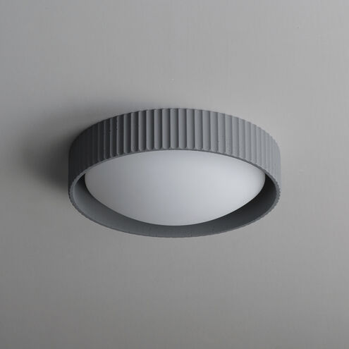 Souffle LED 13.75 inch Gray Flush Mount Ceiling Light