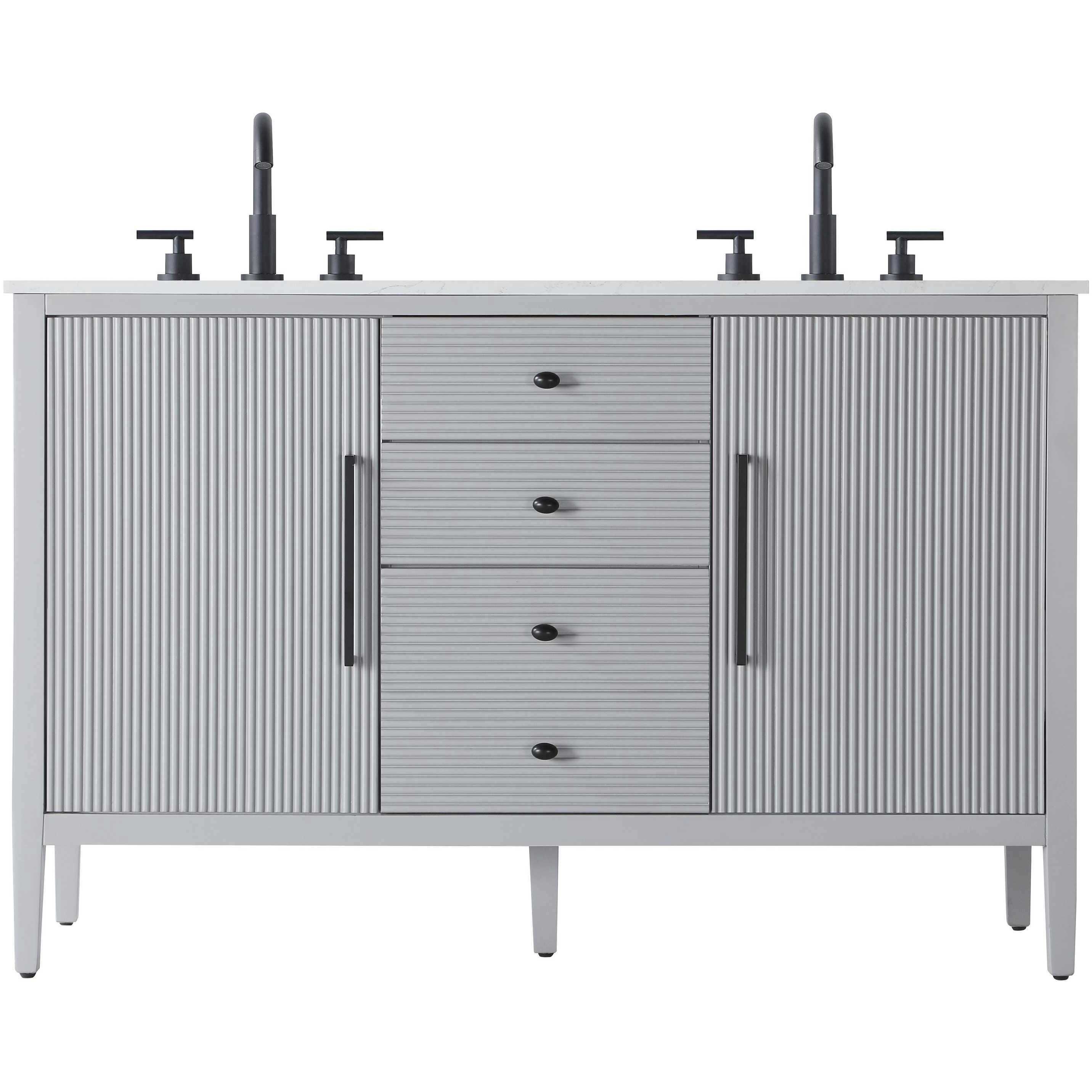 Blakely 54 X 34 inch Grey Bathroom Vanity Cabinet