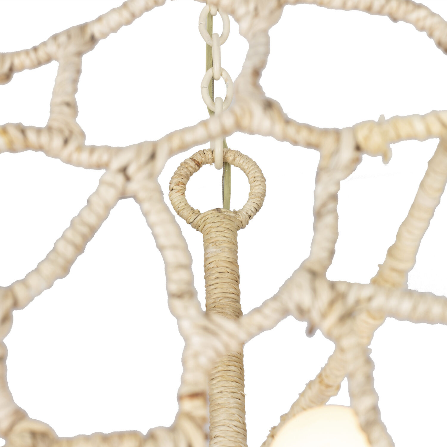 Reef 8 Light 34 inch Warm Ivory Chandelier Ceiling Light