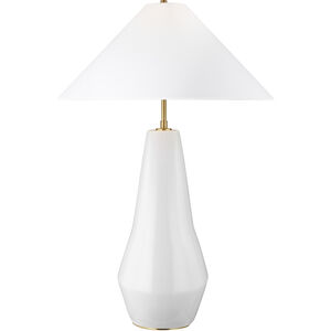 Kelly by Kelly Wearstler Contour 31.5 inch 9 watt Arctic White Table Lamp Portable Light