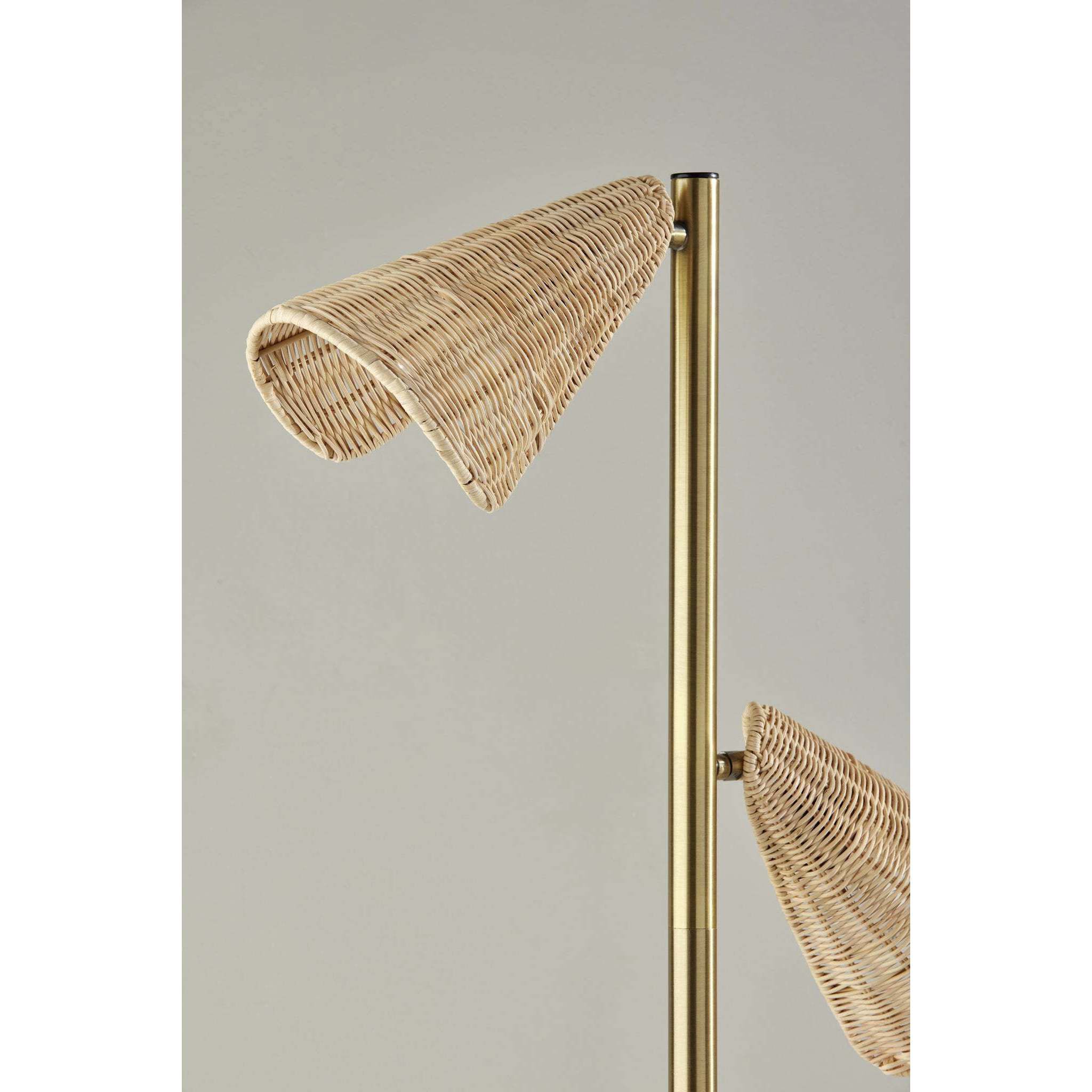 Cove 63 inch 60.00 watt Antique Brass Tree Lamp Portable Light