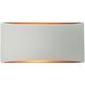 Ambiance 1 Light 10 inch Matte White and Champagne Gold Wall Sconce Wall Light
