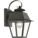Wentworth 1 Light 13 inch Charcoal Outdoor Small Wall Lantern