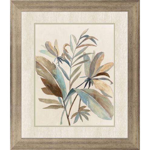 Waterside Collection Sloped Profile Champagne Gold With Dark Wash Framed Art