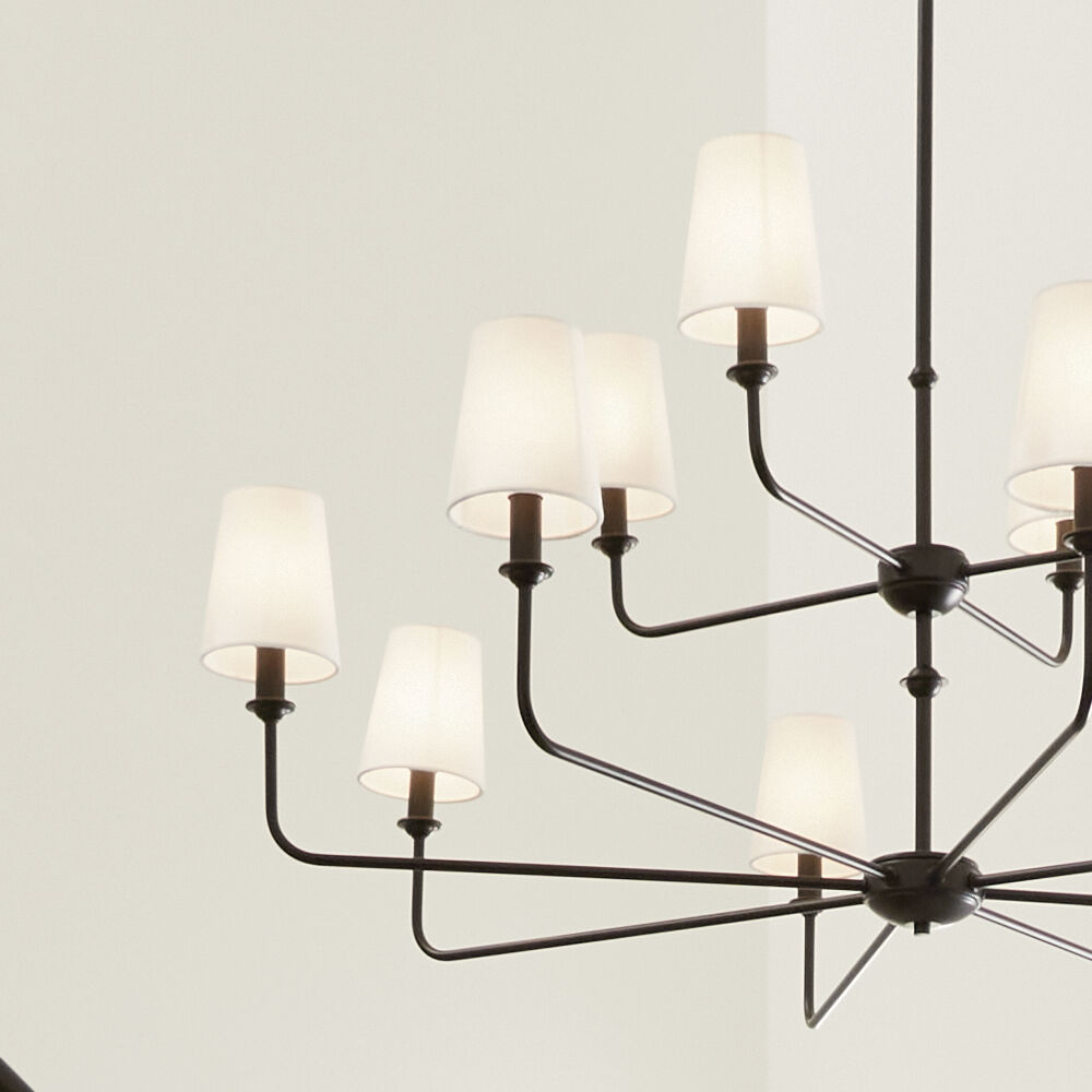 Pallas 12 Light 42.75 inch Black Chandelier Ceiling Light