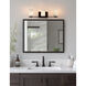 Alabaster Rocks 3 Light 24 inch Dark Bronze Vanity Light Wall Light in LED, Cylinder with Flat Rim